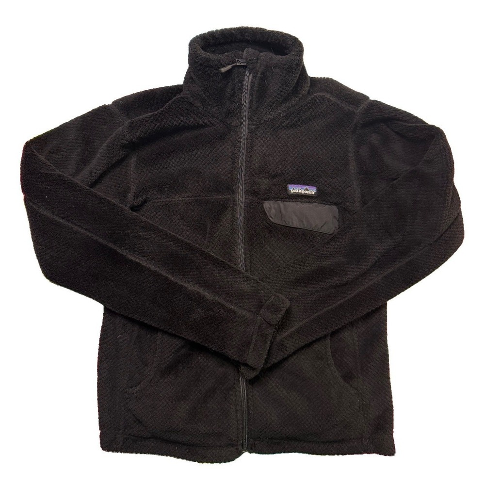 Patagonia Jacket‎ Womens Small Black Re-Tool Snap-T Pullover Fleece Sweater